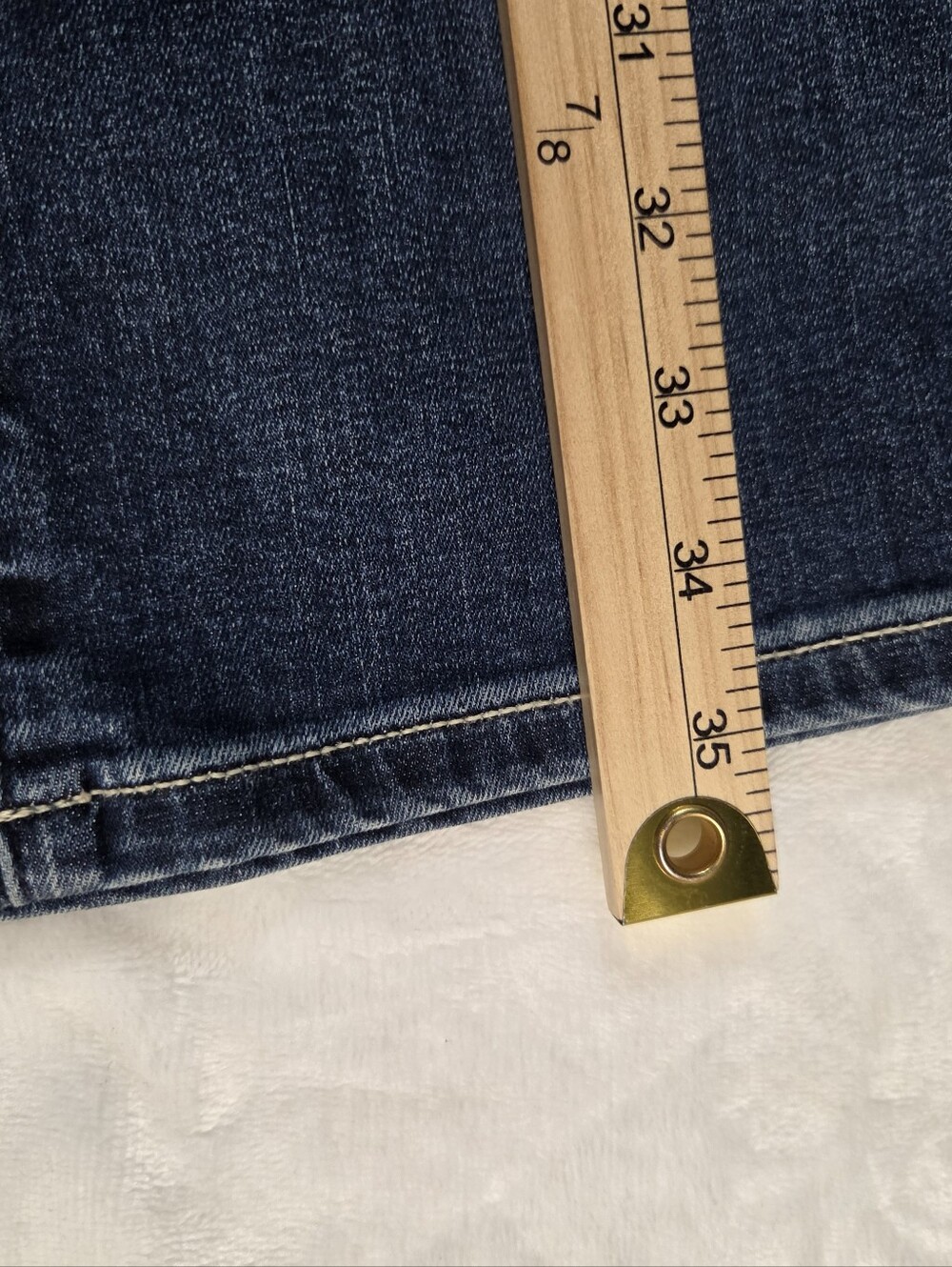 torrid Dark Indigo Cropped Jeans with Triple Button Waist - Picture 9 of 14